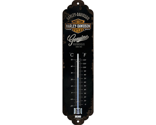 NOSTALGIC-ART Thermometer Harley-Davidson Genuine 6,5x28 cm