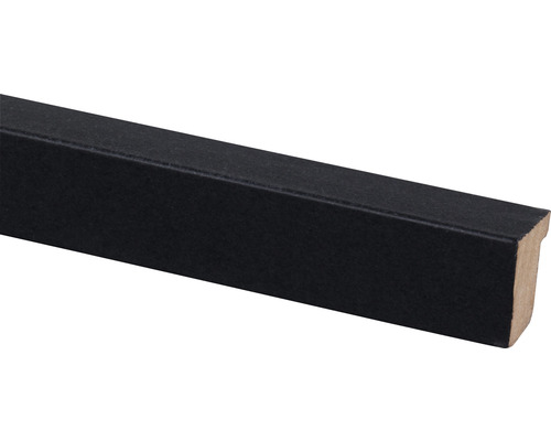 Zwarte fotolijst in doorsnede