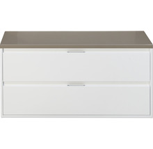 SANOX Badkamermeubelset Porto met wastafelblad 55x120x50 cm wit hoogglans