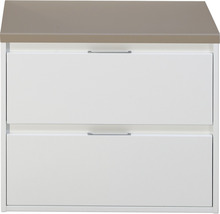 SANOX Badkamermeubelset Porto met wastafelblad 55x70x50 cm wit hoogglans