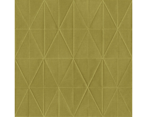 ESTAHOME Vliesbehang 148711 Blush origami motief okergeel