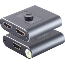 Twee HDMI-switches voor het aansluiten van apparaten met een HDMI-aansluiting.