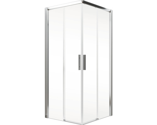 Hoekdouche met twee draaideuren