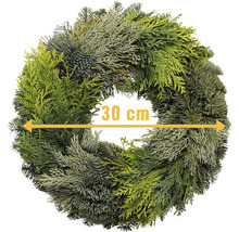 Kerstkrans met een diameter van 30 cm