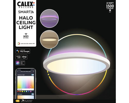 Calex Halo plafondlamp met 22 watt vermogen en 1500 lumen lichtopbrengst