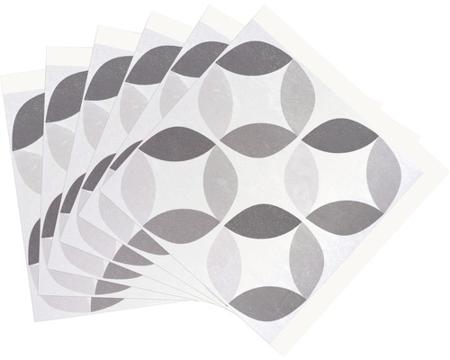 Meerdere vinyl vloertegels met geometrisch patroon