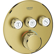 Grohe Logo douchethermostaat met drie knoppen voor de bediening van de waterfuncties en een temperatuurregelaar