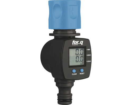 FOR_Q Waterdoorvoermeter 1/2" PVC zwart