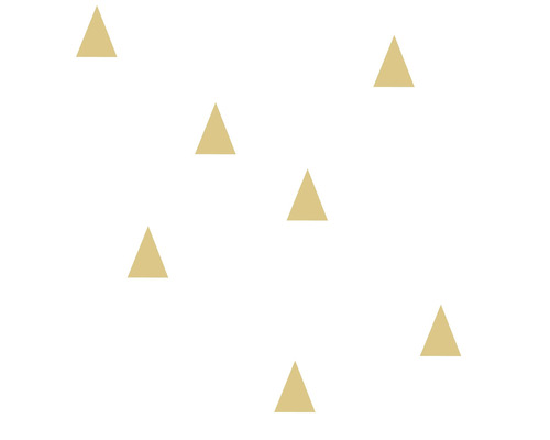 ESTAHOME Vliesbehang 138943 Little Bandits grafische driehoeken goud/wit