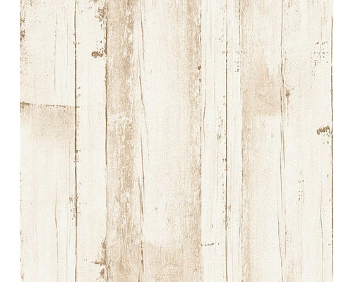 A.S. CRÉATION Vliesbehang 38502-1 Natural Living houtoptiek beige Behang met houten plankenpatroon