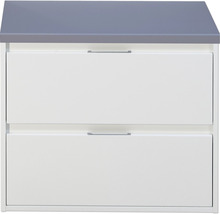 SANOX Badkamermeubelset Porto met wastafelblad 55x70x50 cm wit hoogglans