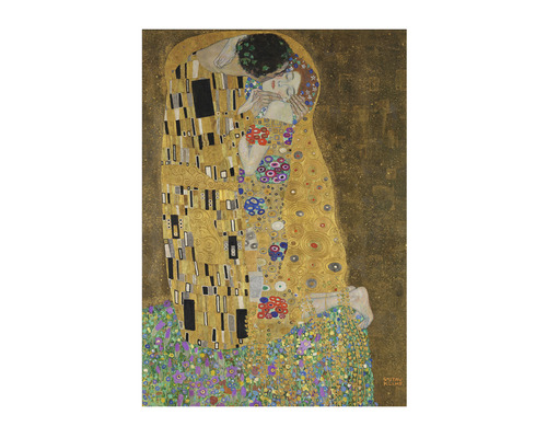 Schilderij canvas De Kus van Gustav Klimt 70x100 cm