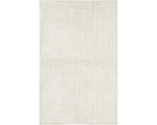 Rechthoekige badmat van textiel met wafelstructuur