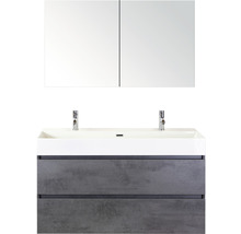 Wastafel met onderkast en spiegelkast voor de badkamer