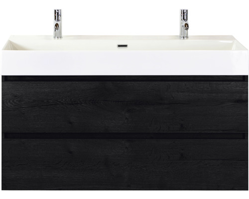 Wastafelonderkast met twee laden en wastafel