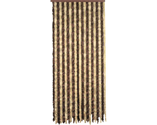 CONACORD Deurgordijn velours kattenstaarten bruin/beige 100x200 cm