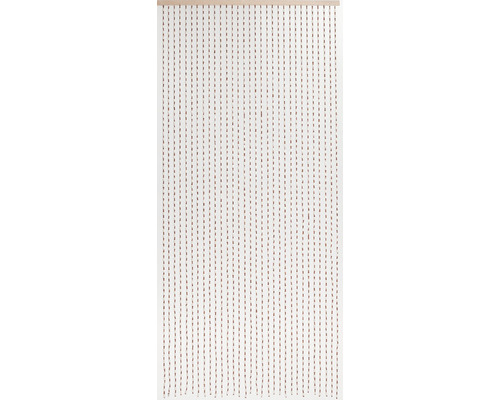 Houten kralengordijn met houten lat