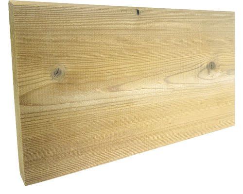 Houten plank met nerf