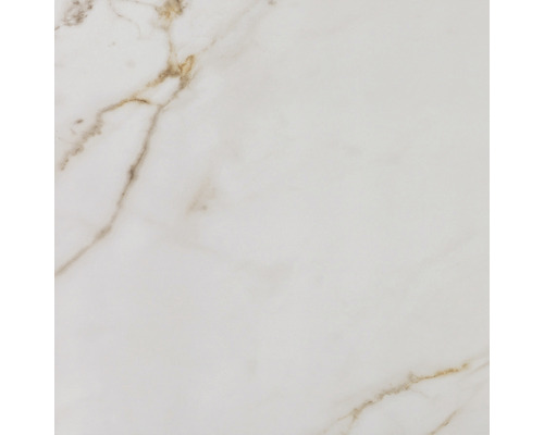 Wand- en Vloertegel Golden wit gepolijst 60x60 cm gerectificeerd Tegel met marmerlook
