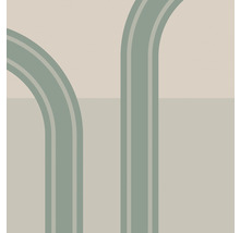 Abstracte afbeelding met architectonische rondingen en rechte lijnen voor wanddecoratie