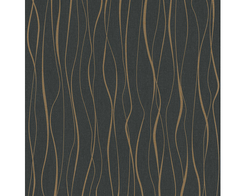 Behang met kronkelend lijnenpatroon