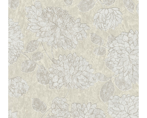 A.S. CRÉATION Vliesbehang 39025-2 Atracttive 2 bloemen beige Behang met bloemmotief