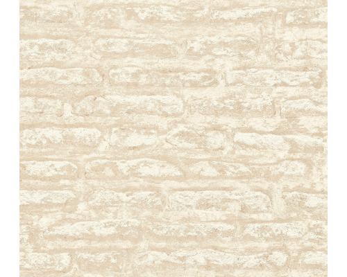 A.S. CRÉATION Vliesbehang 39027-2 Atracttive 2 steenoptiek beige Behang met steenmuurmotief