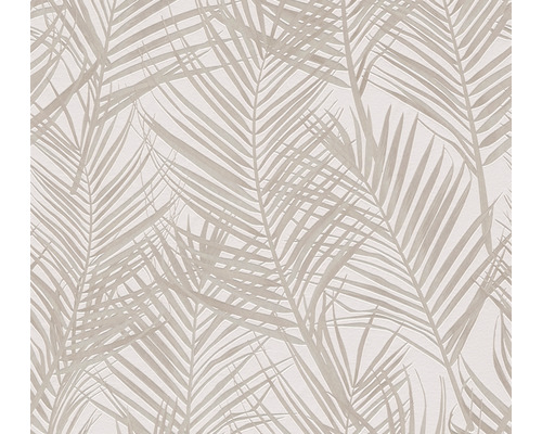 A.S. CRÉATION Vliesbehang 39038-3 Atracttive 2 bladeren beige Behang met palmtakmotief