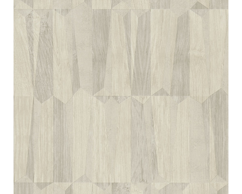 A.S. CRÉATION Vliesbehang 38743-1 Nara houtoptiek crème Decoratief patroon met houtlook voor wand- en vloerbekleding