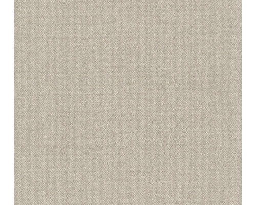 A.S. CRÉATION Vliesbehang 38744-4 Nara textieloptiek grijs Close-up van een beige stof met een fijne weefstructuur