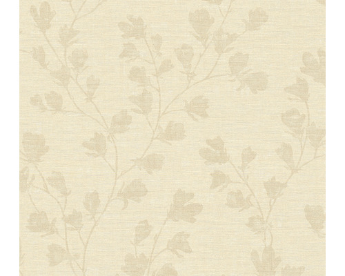 A.S. CRÉATION Vliesbehang 38747-5 Nara bladeren beige Behang met bloemmotief