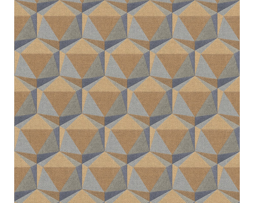 A.S. CRÉATION Vliesbehang 38748-3 Nara 3D grafisch geel/blauw A.S. CRÉATION Vliesbehang 38748-3 Nara 3D grafisch geel/blauw