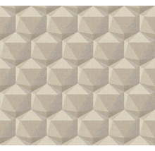 Behang met geometrisch 3D-kubuspatroon