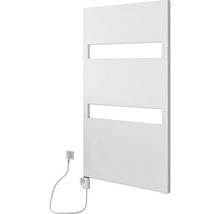 Elektrische handdoekradiator met horizontale openingen en kabel