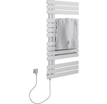 Handdoekverwarmer met handdoek en stroomkabel