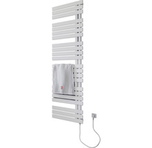 Handdoekradiator met handdoek en stroomkabel