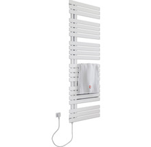 Witte handdoekradiator met handdoek
