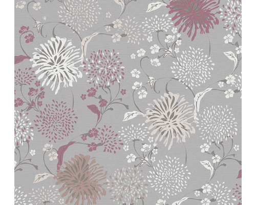 A.S. CRÉATION Vliesbehang 38900-2 House of Turnowsky bloemen grijs Behang met bloemmotief