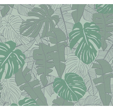 Behang met Monstera- en bananenbladmotief