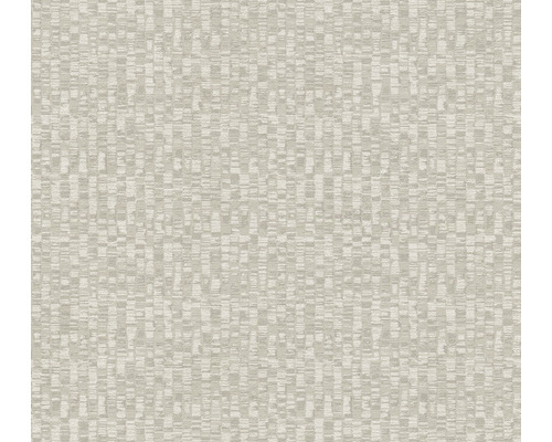 A.S. CRÉATION Vliesbehang 39092-3 Antigua effect-optiek glanzend grijs Close-up van lichtkleurig textielbehang met een subtiele structuur