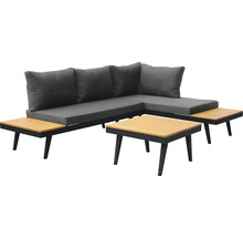 SENS-LINE Loungeset Costa 4-delig multifunctioneel aluminium/acacia incl. kussens
