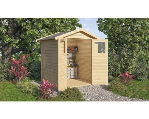 KARIBU Tuinhuis Dahma 2 onbehandeld vurenhout 207 x 178 cm