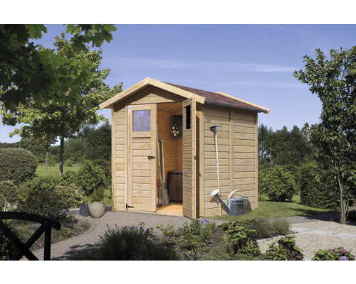 KARIBU Tuinhuis Dahma 3 onbehandeld vurenhout 207 x 207 cm