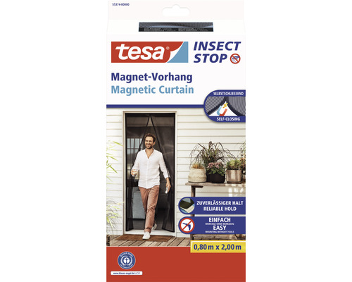 TESA Magneethor deur antraciet 80x200 cm