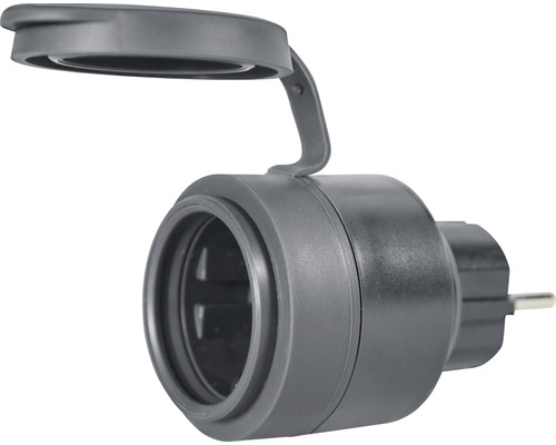 Stopcontactadapter met klapdeksel voor buiten