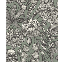 Behang met bloemmotief