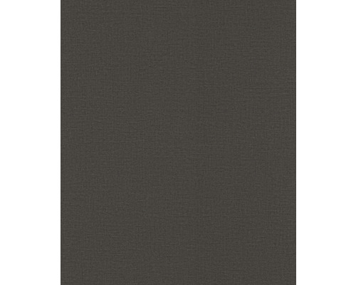 RASCH Vliesbehang 555974 Lirico effen zwart Behang met stoflook