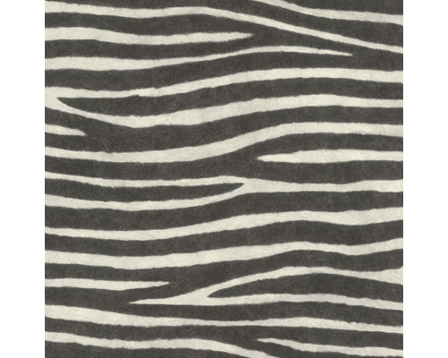 RASCH Vliesbehang 751727 zebra print zwart wit