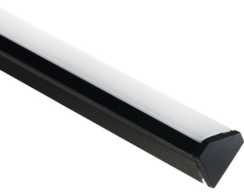 LED-strip profiel LPU18 zwart 200 cm