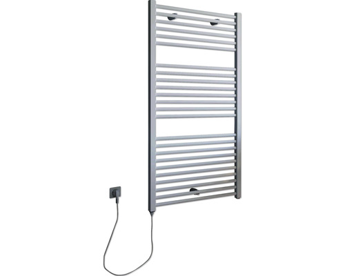 Handdoekradiator met elektrische aansluiting voor de badkamer